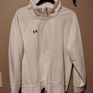 Under Armour Ivory Quarter-Zip Sweatshirt